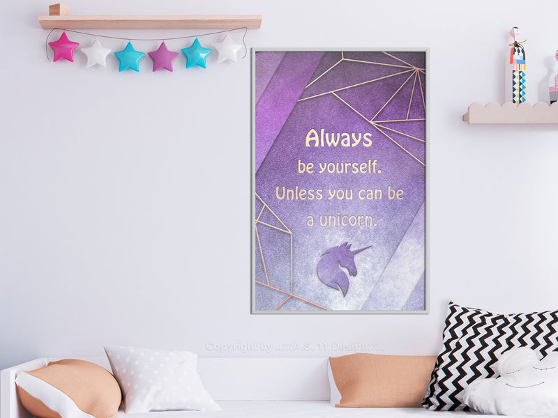 Poster - Always Be Yourself  - wit