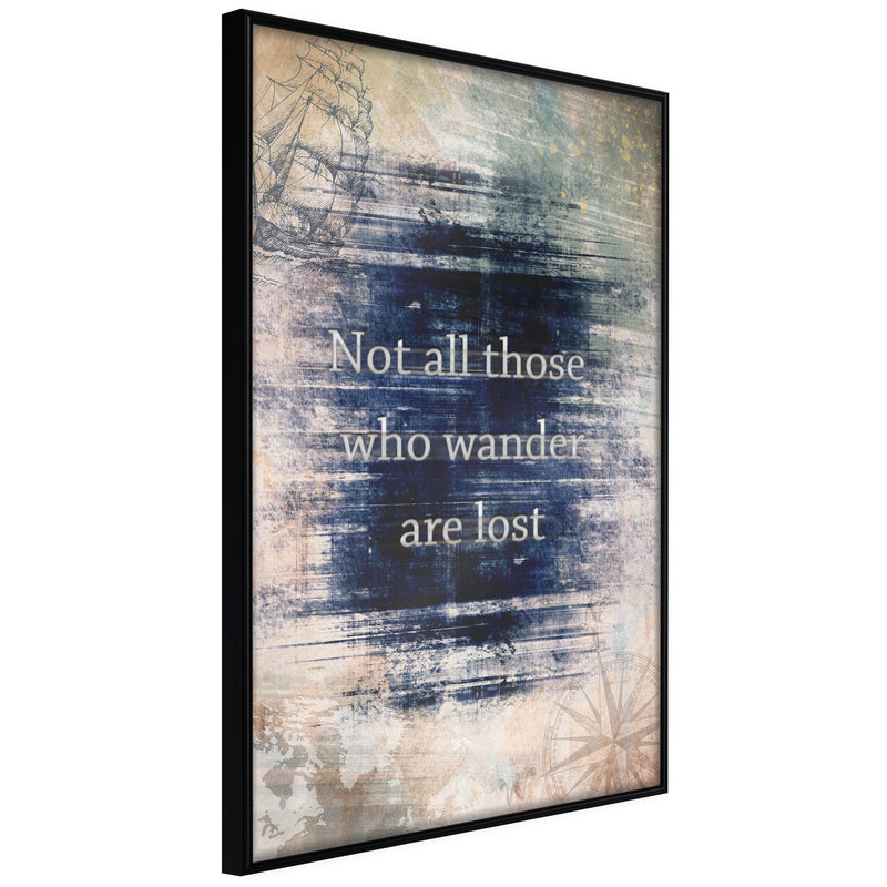 Poster - Lost I  - zwart