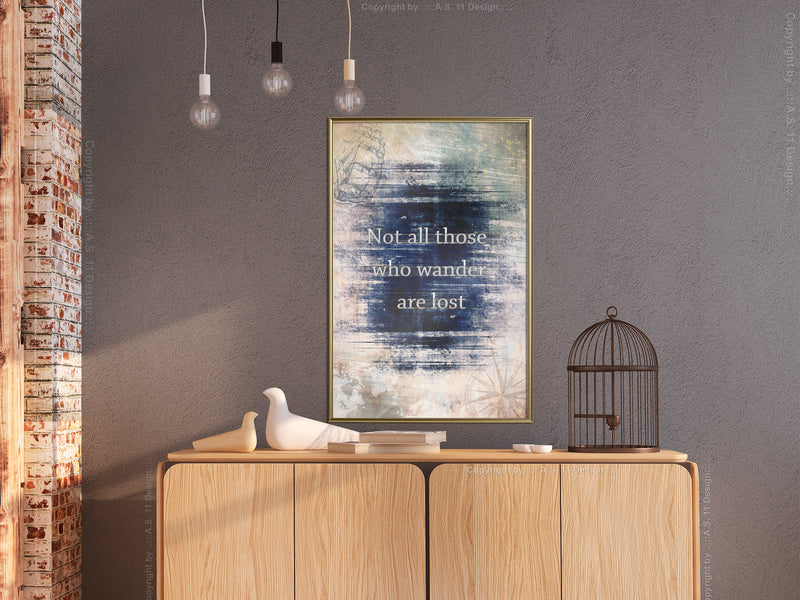 Poster - Lost I  - goud