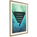 Poster - Doubts II  - goud passepartout