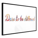 Poster - Dare to Be Yourself  - zwart