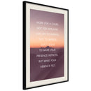 Poster - Good Advice  - zwart passepartout