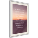 Poster - Good Advice  - wit passepartout