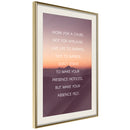 Poster - Good Advice  - goud passepartout
