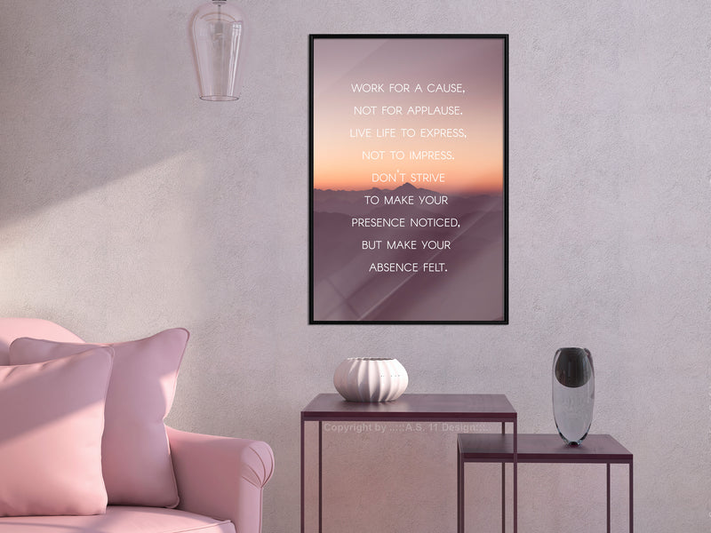Poster - Good Advice  - zwart