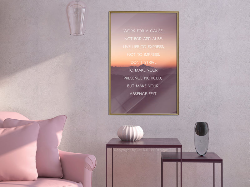 Poster - Good Advice  - goud
