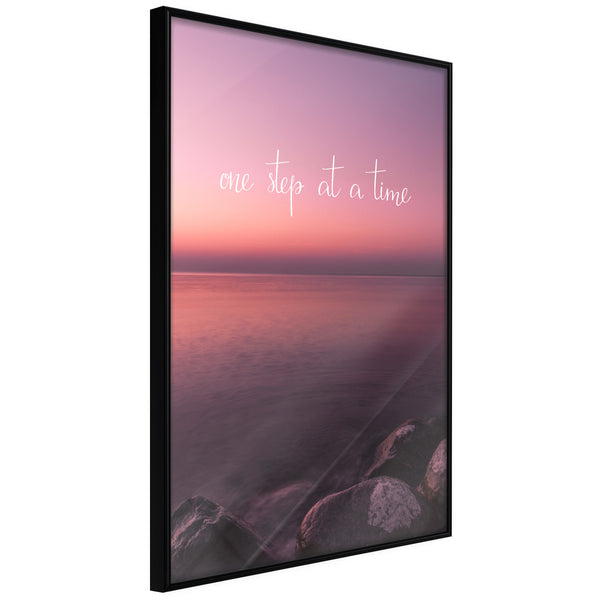 Poster - Step by Step  - zwart