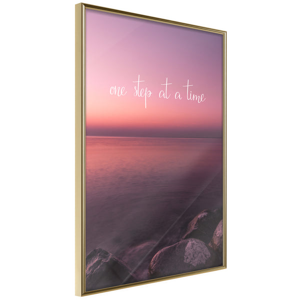 Poster - Step by Step  - goud
