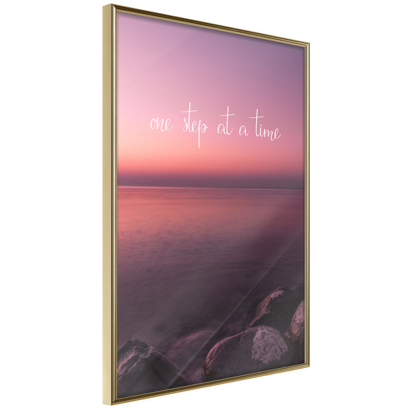 Poster - Step by Step  - goud