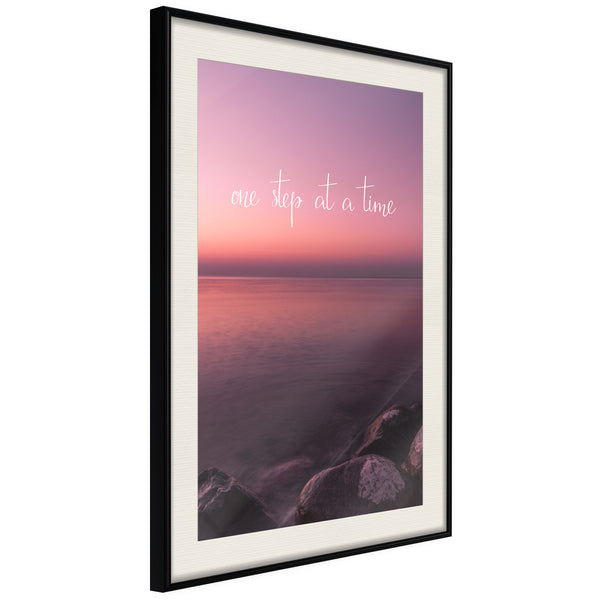 Poster - Step by Step  - zwart passepartout