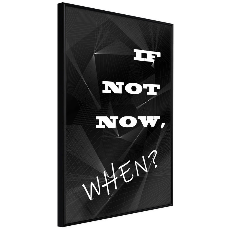 Poster - When?  - zwart