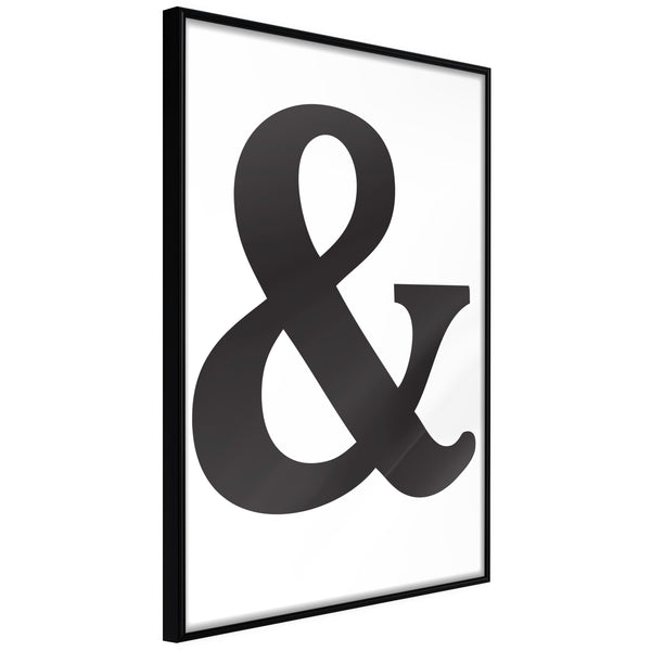 Poster - Ampersand (Black)  - zwart