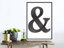 Poster - Ampersand (Black)  - zwart