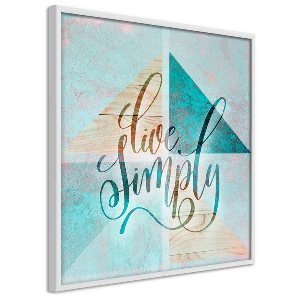 Poster - Choose Simplicity (Square)  - wit