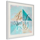 Poster - Choose Simplicity (Square)  - wit passepartout