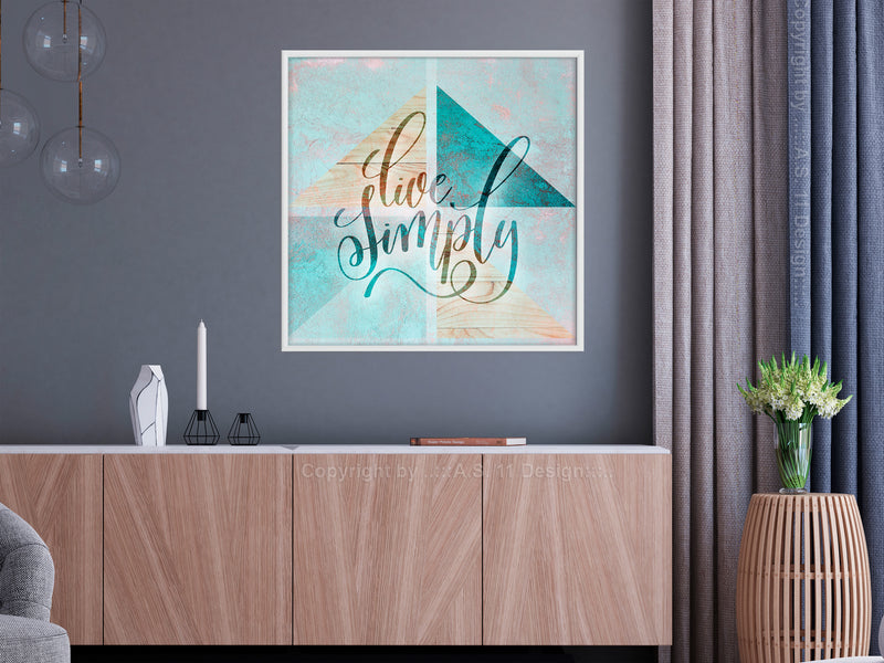 Poster - Choose Simplicity (Square)  - wit