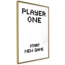 Poster - Player One  - goud
