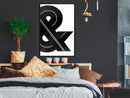 Poster - Ampersand (Black and White)  - zwart