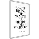 Poster - Beginning of the Beauty  - wit