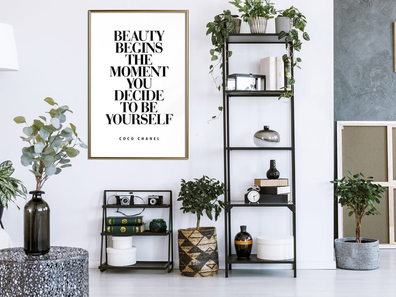 Poster - Beginning of the Beauty  - goud