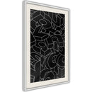 Poster - Scattered Letters  - wit passepartout