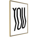 Poster - Only You  - goud