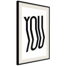 Poster - Only You  - zwart passepartout
