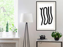 Poster - Only You  - zwart passepartout