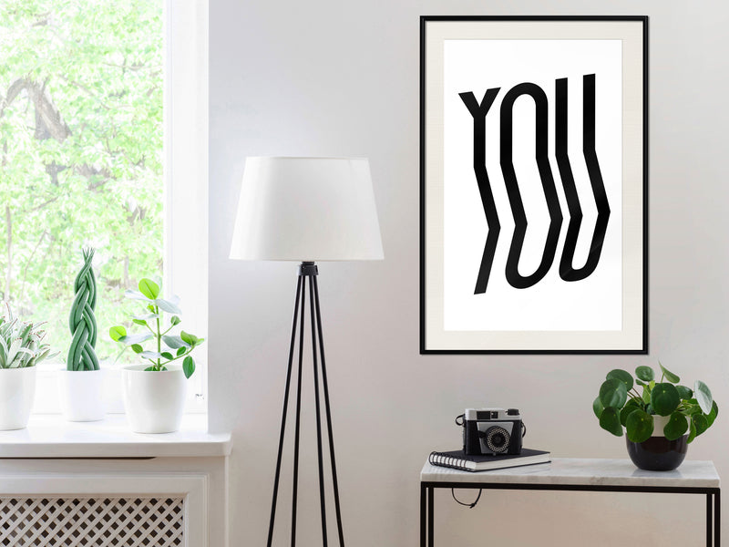Poster - Only You  - zwart passepartout