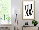 Poster - Only You  - goud passepartout