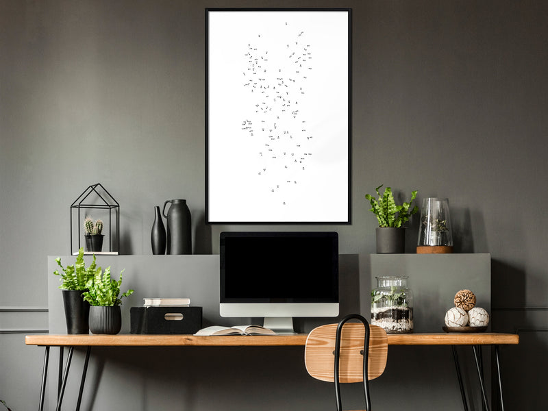 Poster - Connect the Dots  - zwart
