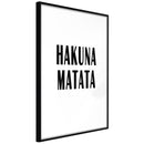Poster - Hakuna Matata  - zwart