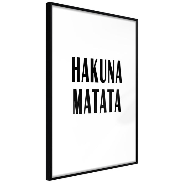Poster - Hakuna Matata  - zwart