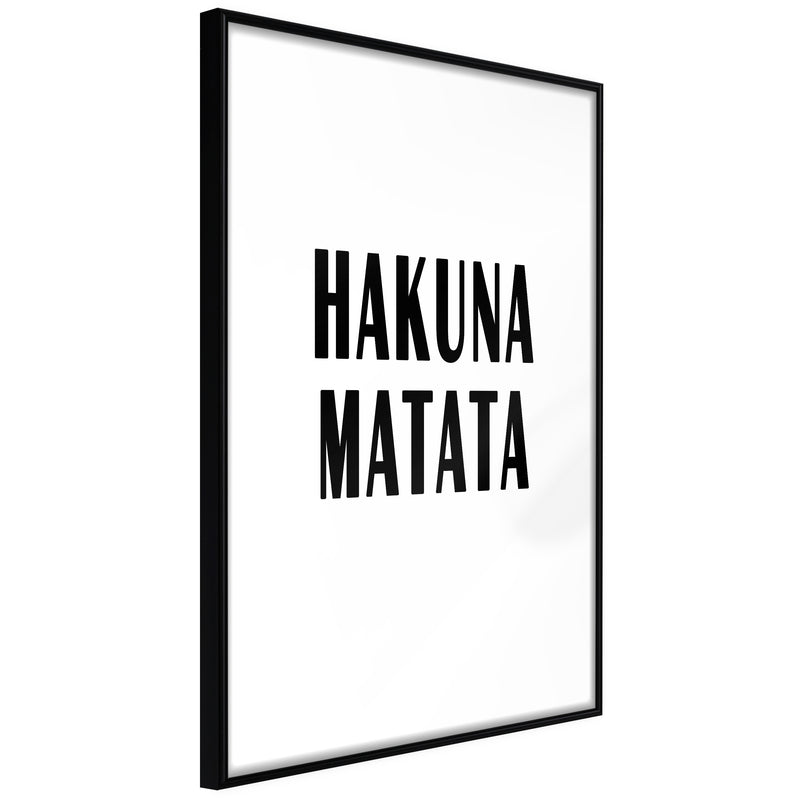 Poster - Hakuna Matata  - zwart