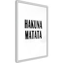 Poster - Hakuna Matata  - wit