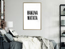 Poster - Hakuna Matata  - goud