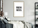 Poster - Hakuna Matata  - goud passepartout
