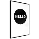 Poster - Greeting  - zwart