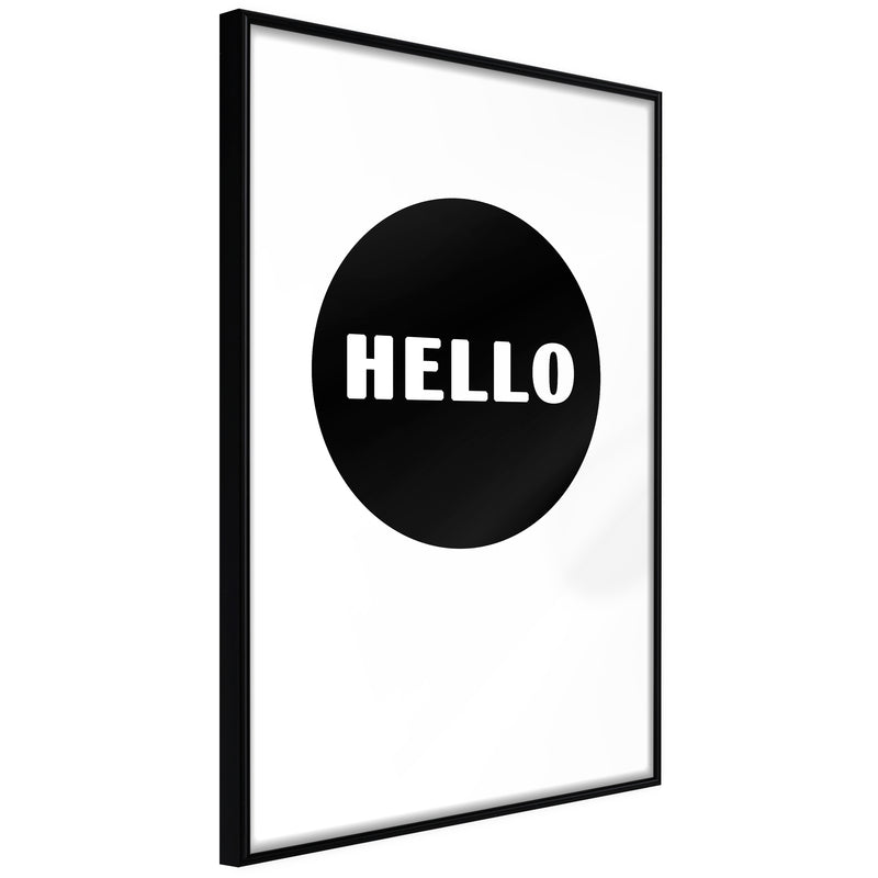 Poster - Greeting  - zwart