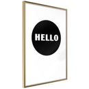 Poster - Greeting  - goud