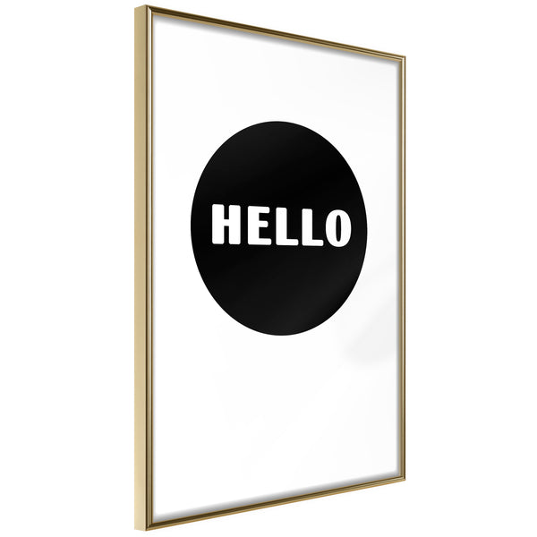 Poster - Greeting  - goud