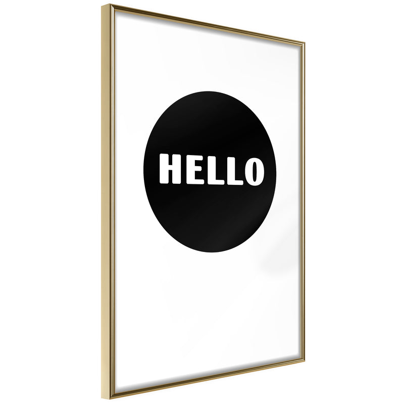 Poster - Greeting  - goud