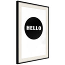 Poster - Greeting  - zwart passepartout