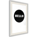 Poster - Greeting  - wit passepartout