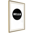 Poster - Greeting  - goud passepartout