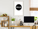 Poster - Greeting  - wit passepartout