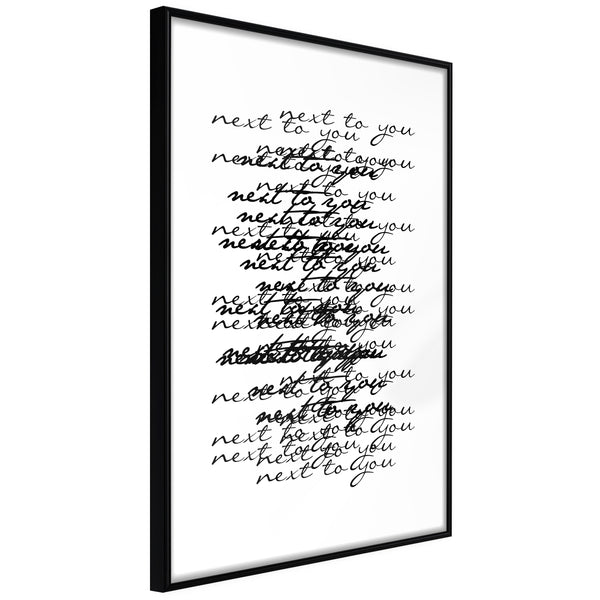 Poster - Love Letter  - zwart