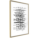 Poster - Love Letter  - goud