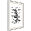 Poster - Love Letter  - wit passepartout