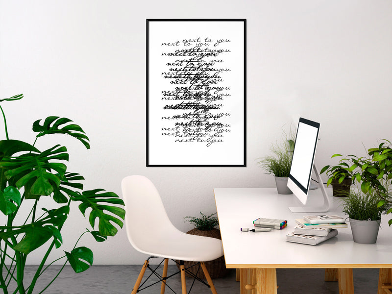 Poster - Love Letter  - zwart